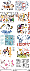Classic Cartoon Style mixed-style heat transfer design set on a 23.5 by 53 inch sheet