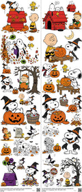 Classic Cartoon Style mixed-style heat transfer design set on a 23.5 by 53 inch sheet