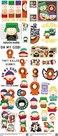 Classic Cartoon Style mixed-style heat transfer design set on a 23.5 by 53 inch sheet