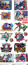 Hero-Inspired Art mixed-style heat transfer design set on a 23.5 by 53 inch sheet