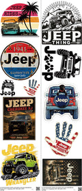 Automotive Style mixed-style heat transfer design set on a 23.5 by 53 inch sheet