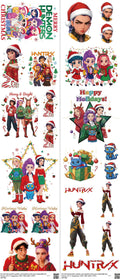 Music-Inspired Art mixed-style heat transfer design set on a 23.5 by 53 inch sheet