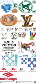 Streetwear Style mixed-style heat transfer design set on a 23.5 by 53 inch sheet