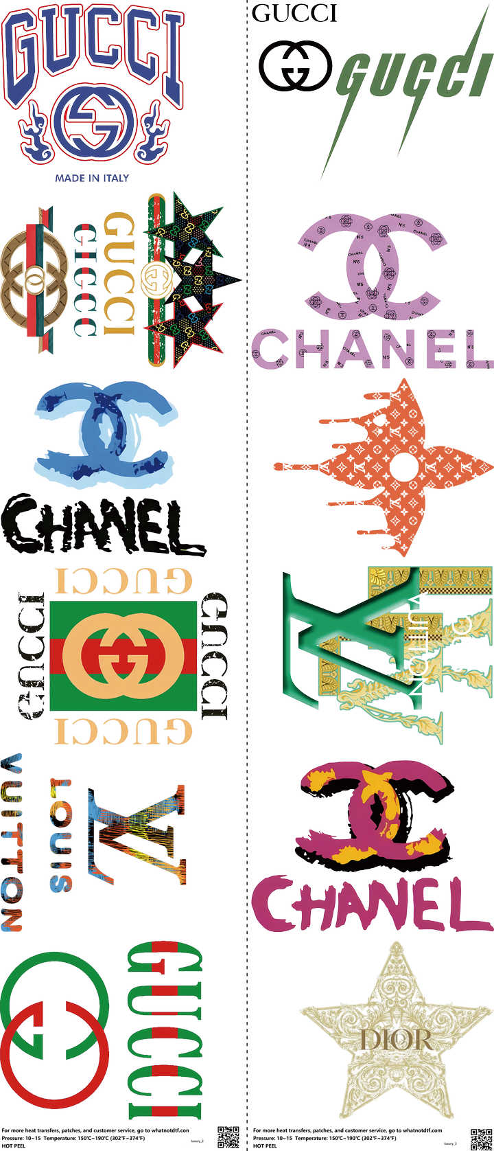 Streetwear Style mixed-style heat transfer design set on a 23.5 by 53 inch sheet