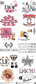 Streetwear Style mixed-style heat transfer design set on a 23.5 by 53 inch sheet