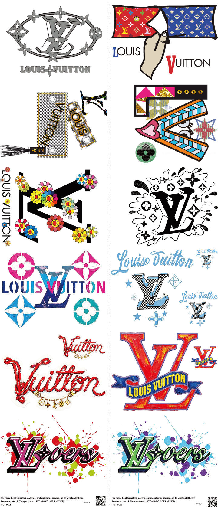 Streetwear Style mixed-style heat transfer design set on a 23.5 by 53 inch sheet