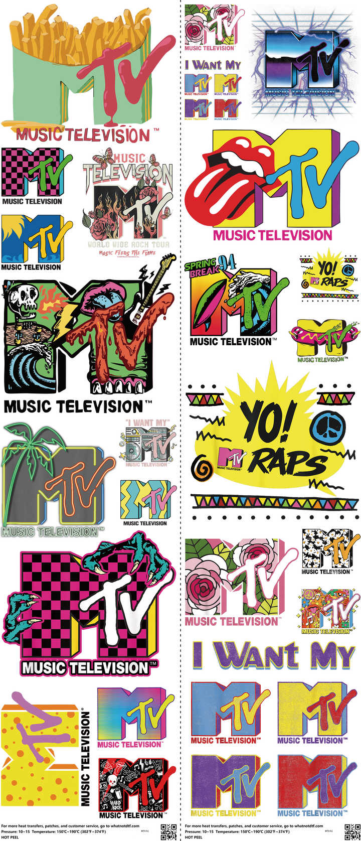 Music-Inspired Art mixed-style heat transfer design set on a 23.5 by 53 inch sheet