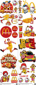 Food & Drink Style mixed-style heat transfer design set on a 23.5 by 53 inch sheet