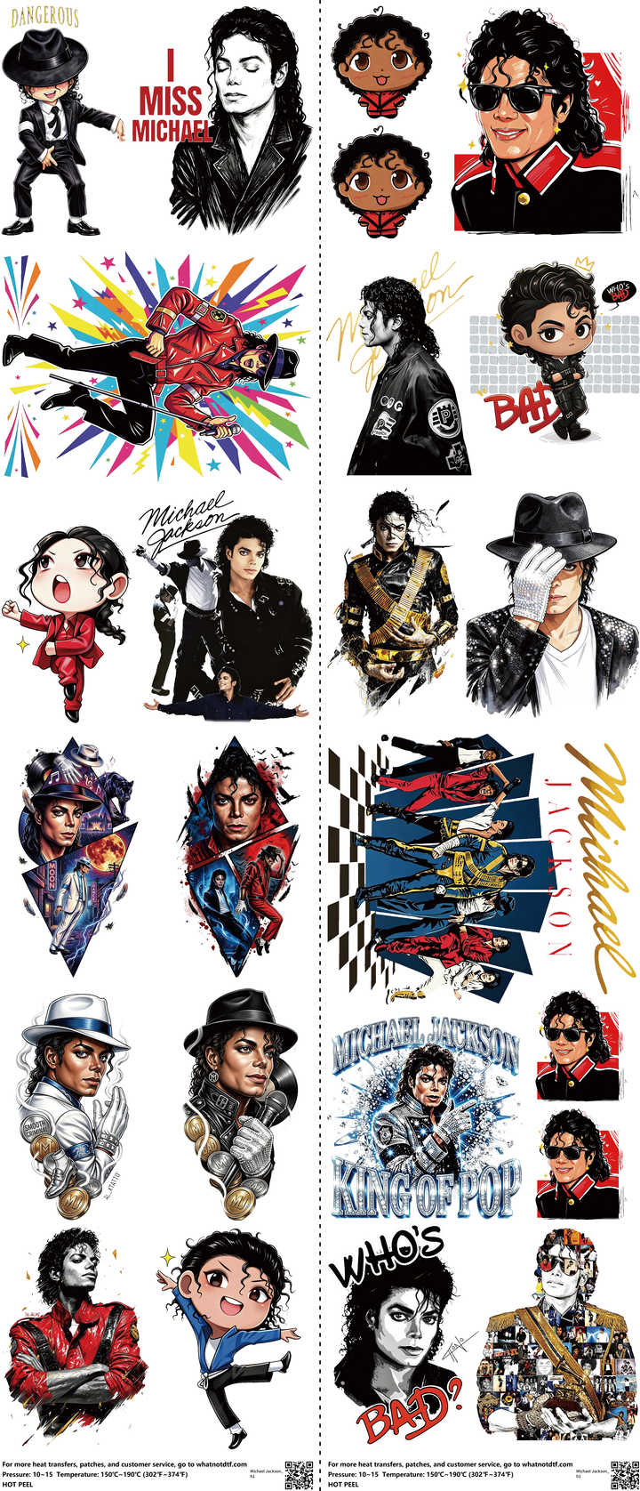 Music-Inspired Art mixed-style heat transfer design set on a 23.5 by 53 inch sheet