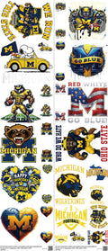 College Football mixed-style heat transfer design set on a 23.5 by 53 inch sheet