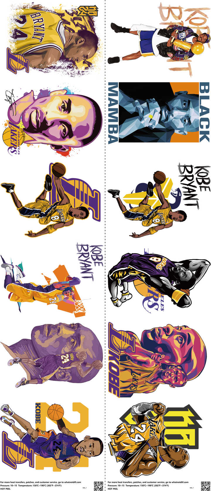 Basketball mixed-style heat transfer design set on a 23.5 by 53 inch sheet