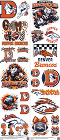 Pro Football mixed-style heat transfer design set on a 23.5 by 53 inch sheet