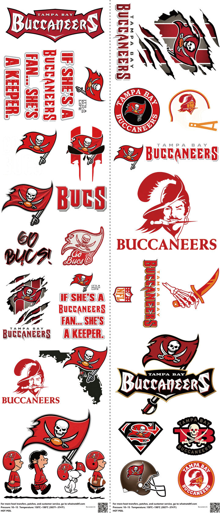 Pro Football mixed-style heat transfer design set on a 23.5 by 53 inch sheet