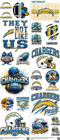 Pro Football mixed-style heat transfer design set on a 23.5 by 53 inch sheet