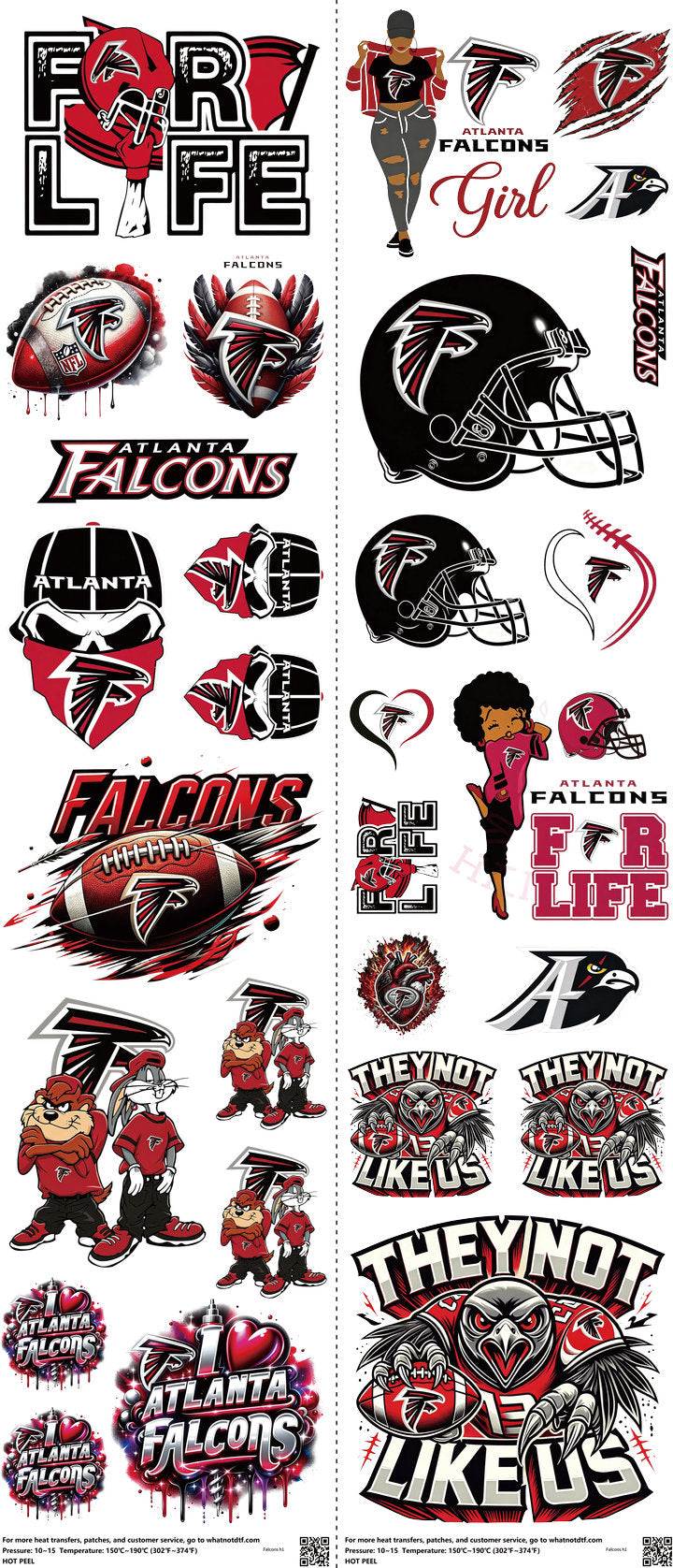 Pro Football mixed-style heat transfer design set on a 23.5 by 53 inch sheet
