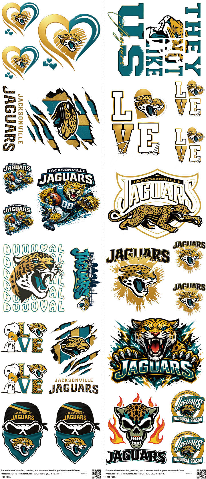 Pro Football mixed-style heat transfer design set on a 23.5 by 53 inch sheet
