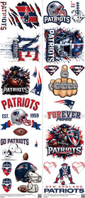 Pro Football mixed-style heat transfer design set on a 23.5 by 53 inch sheet