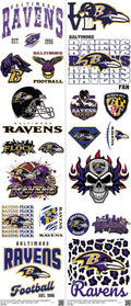 Pro Football mixed-style heat transfer design set on a 23.5 by 53 inch sheet