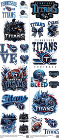 Pro Football mixed-style heat transfer design set on a 23.5 by 53 inch sheet