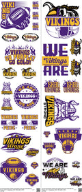 Pro Football mixed-style heat transfer design set on a 23.5 by 53 inch sheet
