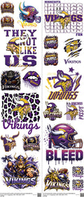 Pro Football mixed-style heat transfer design set on a 23.5 by 53 inch sheet