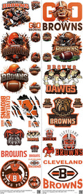 Pro Football mixed-style heat transfer design set on a 23.5 by 53 inch sheet
