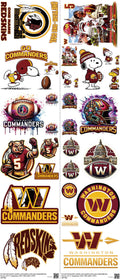 Pro Football mixed-style heat transfer design set on a 23.5 by 53 inch sheet
