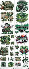 Pro Football mixed-style heat transfer design set on a 23.5 by 53 inch sheet
