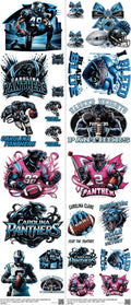 Pro Football mixed-style heat transfer design set on a 23.5 by 53 inch sheet