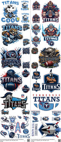 Pro Football mixed-style heat transfer design set on a 23.5 by 53 inch sheet