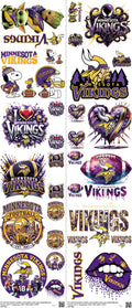 Pro Football mixed-style heat transfer design set on a 23.5 by 53 inch sheet