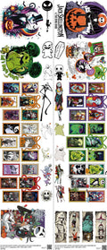 Nightmarebeforechristmas mixed-style heat transfer design set on a 23.5 by 53 inch sheet
