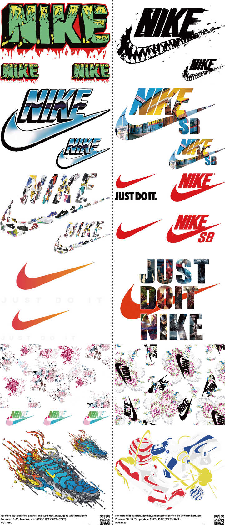 Athletic Style mixed-style heat transfer design set on a 23.5 by 53 inch sheet