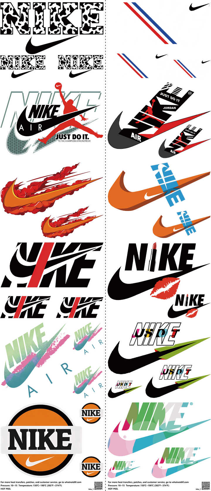 Athletic Style mixed-style heat transfer design set on a 23.5 by 53 inch sheet