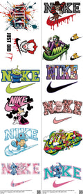 Athletic Style mixed-style heat transfer design set on a 23.5 by 53 inch sheet
