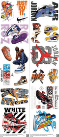 Athletic Style mixed-style heat transfer design set on a 23.5 by 53 inch sheet