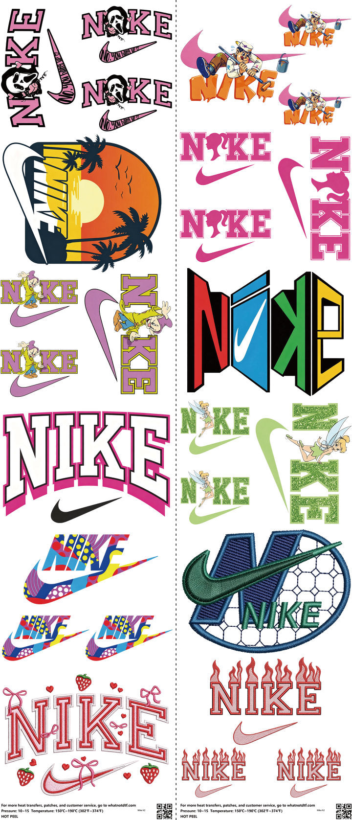 Athletic Style mixed-style heat transfer design set on a 23.5 by 53 inch sheet
