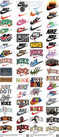Athletic Style mixed-style heat transfer design set on a 23.5 by 53 inch sheet