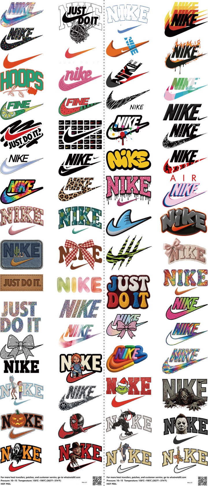 Athletic Style mixed-style heat transfer design set on a 23.5 by 53 inch sheet