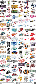 Athletic Style mixed-style heat transfer design set on a 23.5 by 53 inch sheet