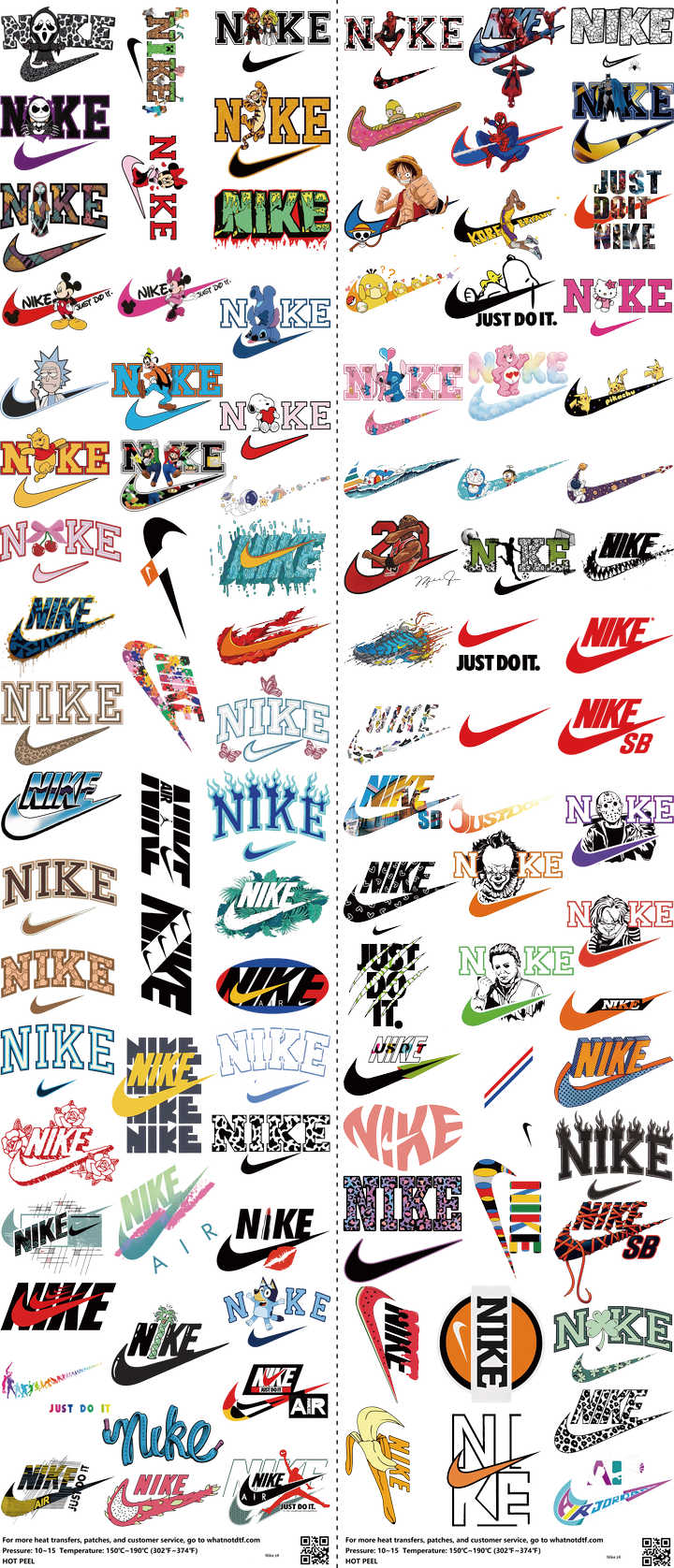 Athletic Style mixed-style heat transfer design set on a 23.5 by 53 inch sheet