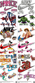 Athletic Style mixed-style heat transfer design set on a 23.5 by 53 inch sheet