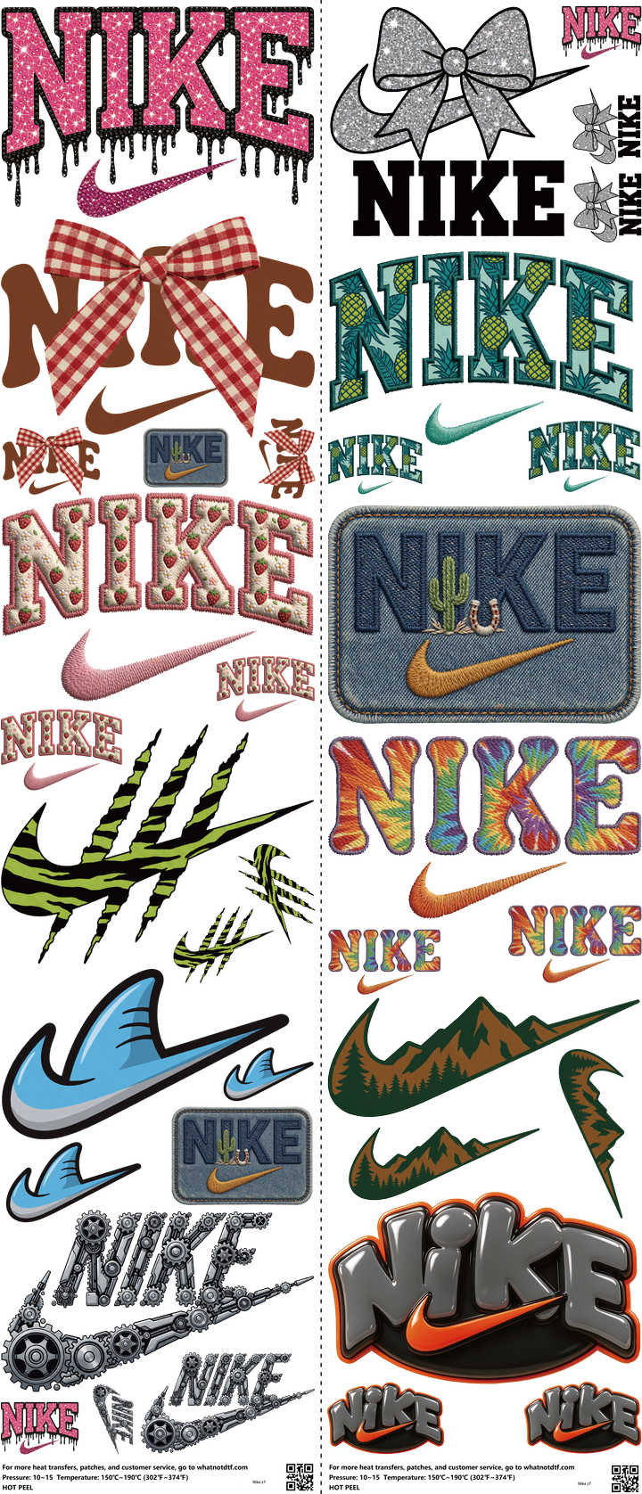 Athletic Style mixed-style heat transfer design set on a 23.5 by 53 inch sheet