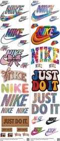 Athletic Style mixed-style heat transfer design set on a 23.5 by 53 inch sheet
