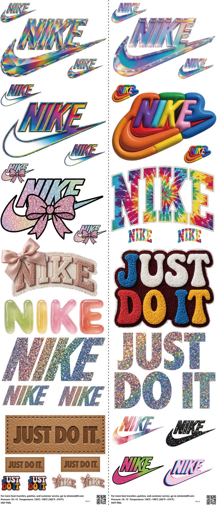 Athletic Style mixed-style heat transfer design set on a 23.5 by 53 inch sheet