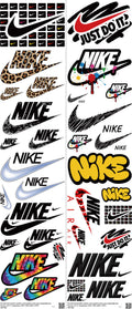 Athletic Style mixed-style heat transfer design set on a 23.5 by 53 inch sheet