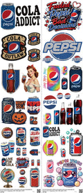 Food & Drink Style mixed-style heat transfer design set on a 23.5 by 53 inch sheet