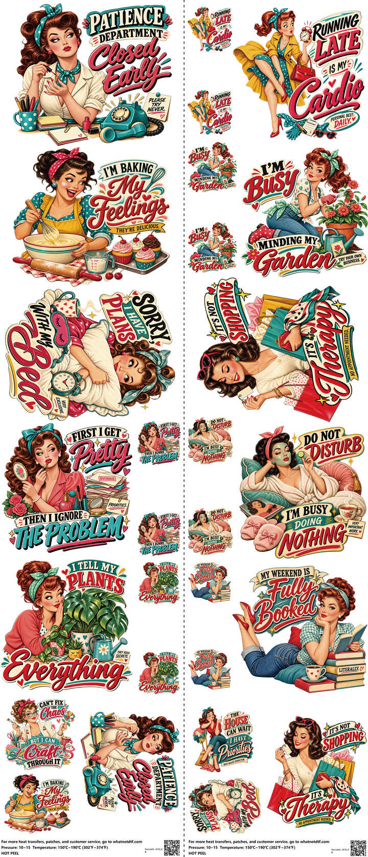 Sarcastic Z4 mixed-style heat transfer design set on a 23.5 by 53 inch sheet