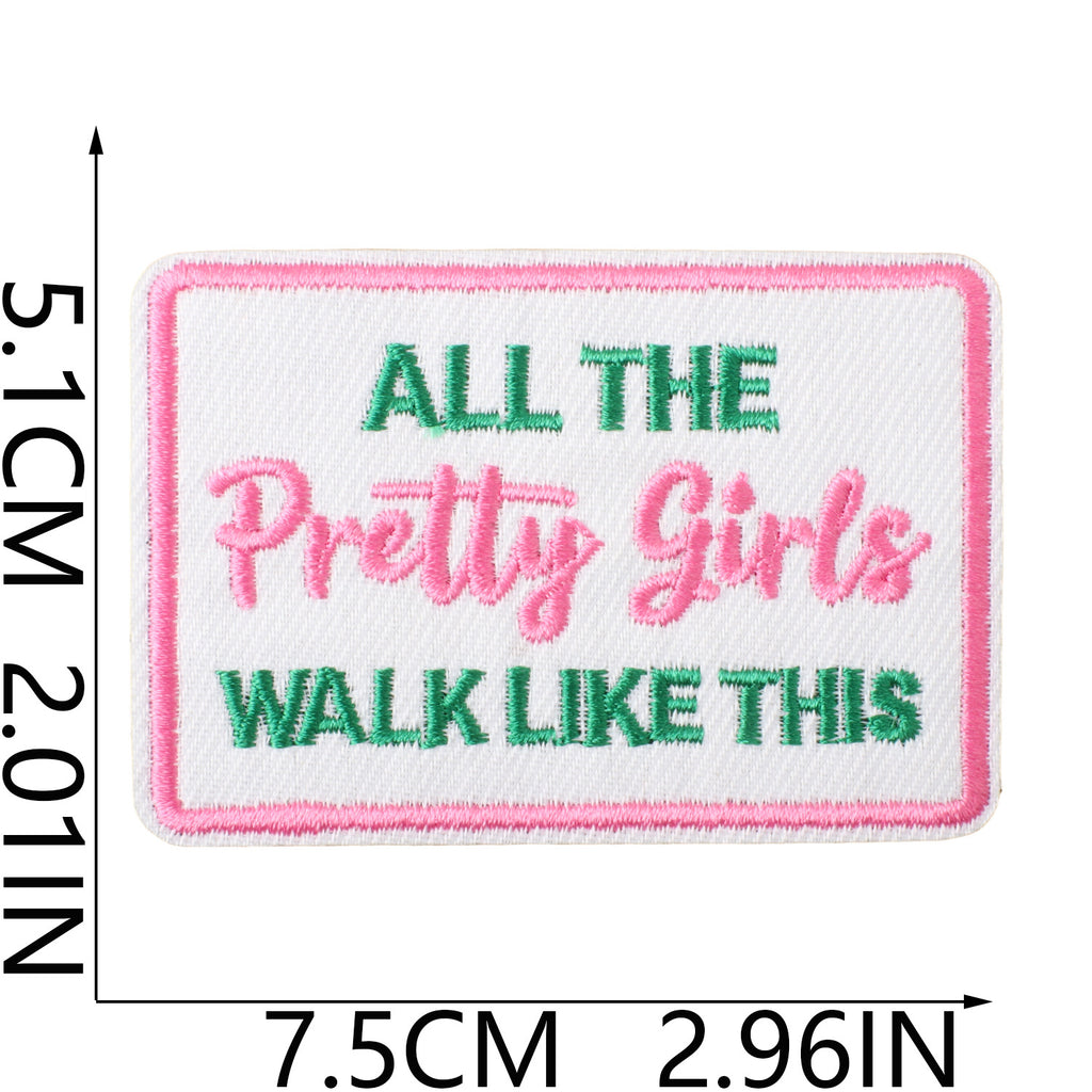 W33KH Embroidery Patch Gang Sheet