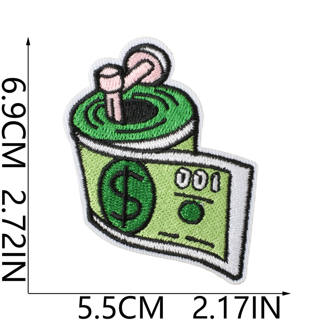 W33QB Embroidery Patch Gang Sheet